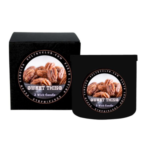 SWEET THING (Candied Pecans) 3 Wick Candle - Picture 2 of 3